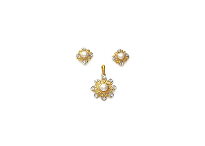 Gold Plated | Pearl Pendant Sets